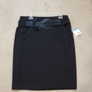 Pencil Skirt w/ Attached Belt